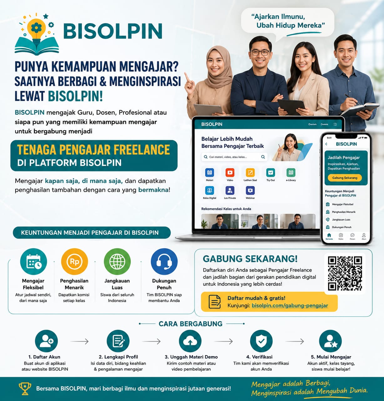 Lowongan Tenaga Pengajar Bisolpin