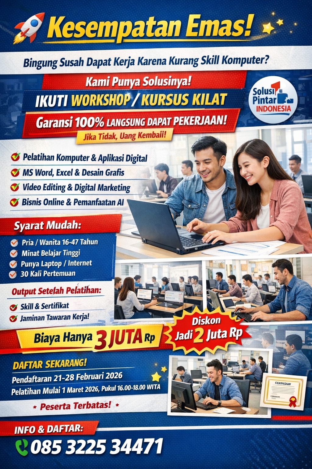 Workshop Peningkatan Skill Dalam Bidang Komputer Dan Bisnis Digital